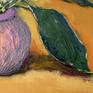 Impasto texture of the work