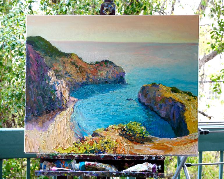 Original Expressionism Seascape Painting by Suren Nersisyan