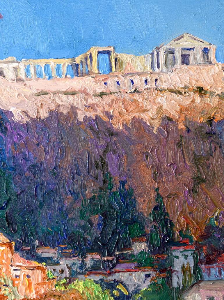 Original Impressionism Cities Painting by Suren Nersisyan