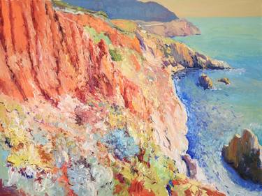 Print of Impressionism Seascape Paintings by Suren Nersisyan