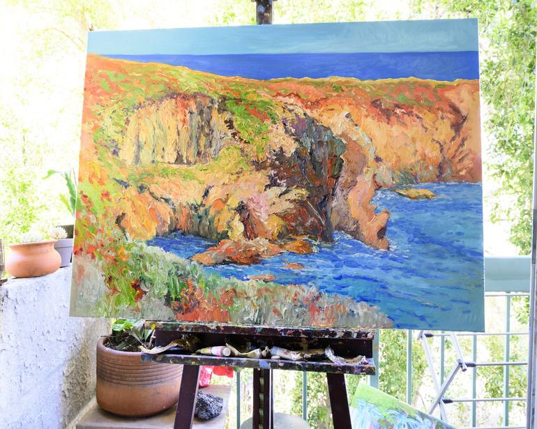 Original Impressionism Seascape Painting by Suren Nersisyan