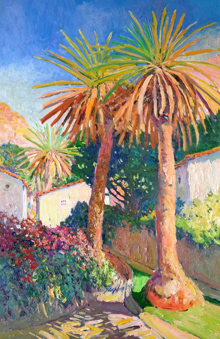 Palm Trees Painting by Suren Nersisyan | Saatchi Art