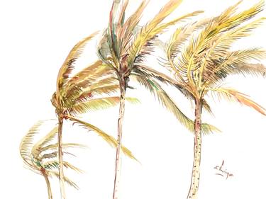 Tropical Wind. Coconut Palm Trees thumb