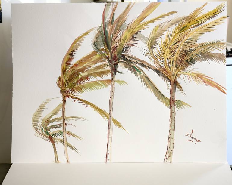 Original Beach Painting by Suren Nersisyan