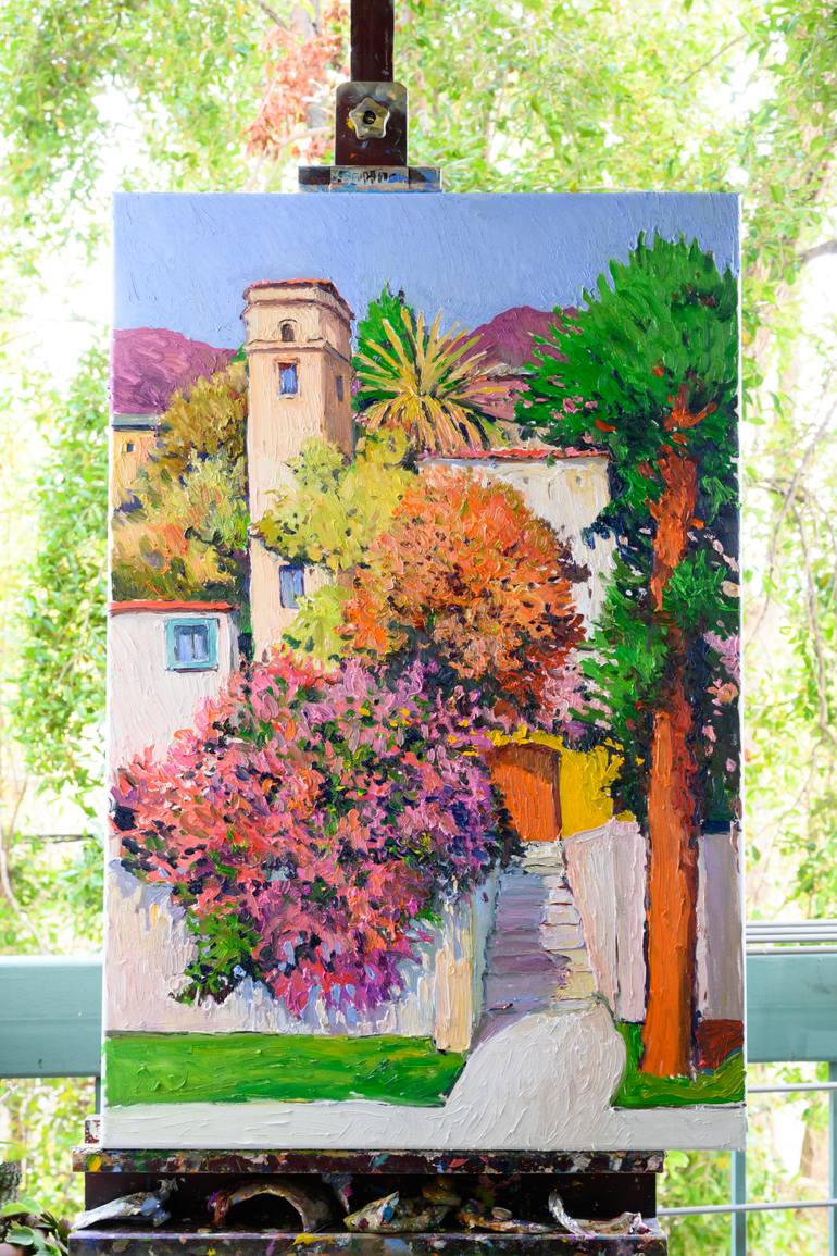 Original Expressionism Architecture Painting by Suren Nersisyan