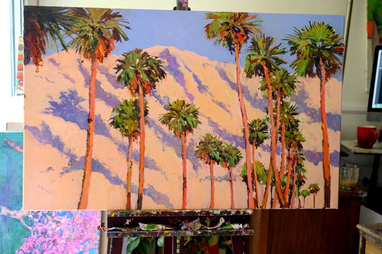 Original Expressionism Landscape Painting by Suren Nersisyan