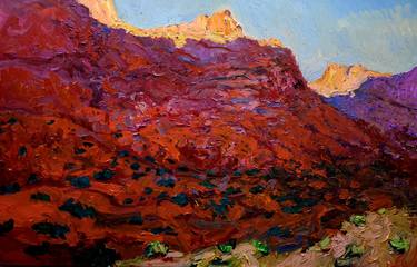 Red Shade in the Desert, Evening thumb