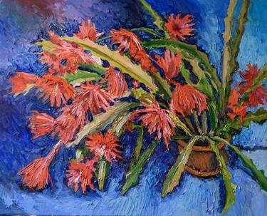 Original Expressionism Floral Paintings by Suren Nersisyan