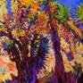 detai and brushstrokes from the work