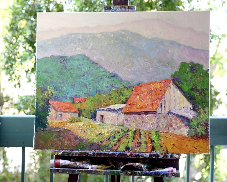 Original Expressionism Landscape Painting by Suren Nersisyan