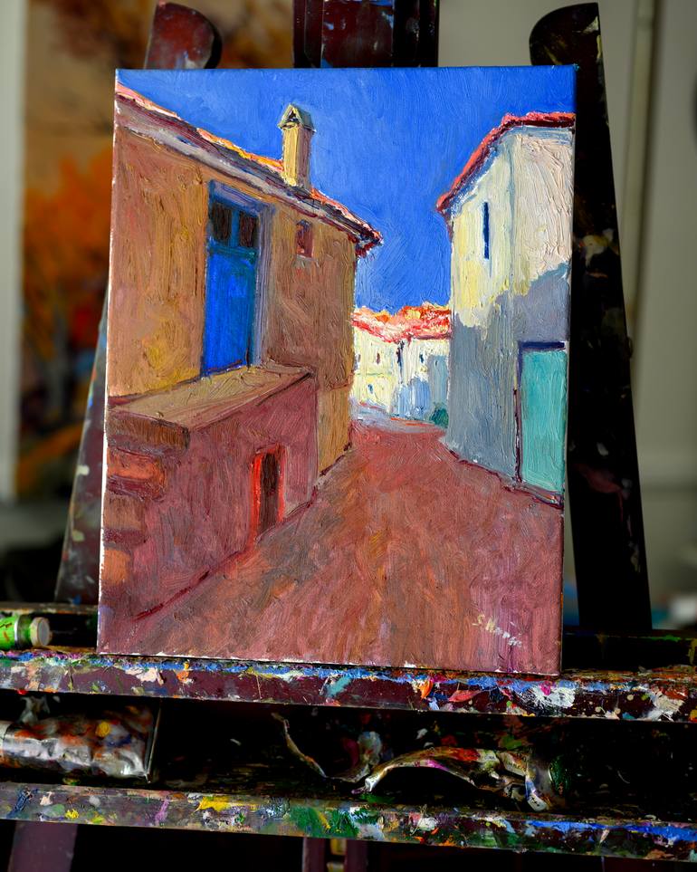 Original Expressionism Cities Painting by Suren Nersisyan