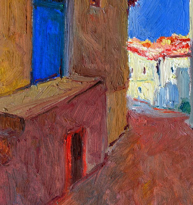 Original Expressionism Cities Painting by Suren Nersisyan