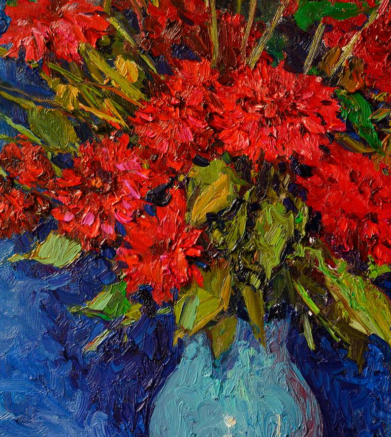 Original Expressionism Floral Painting by Suren Nersisyan