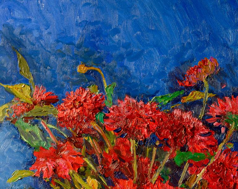 Original Expressionism Floral Painting by Suren Nersisyan