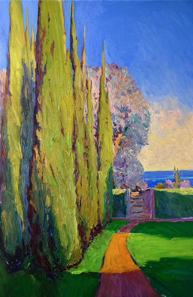 Print of Impressionism Seascape Paintings by Suren Nersisyan