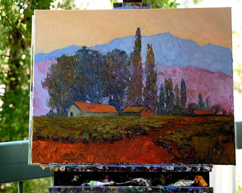 Original Impressionism Landscape Painting by Suren Nersisyan