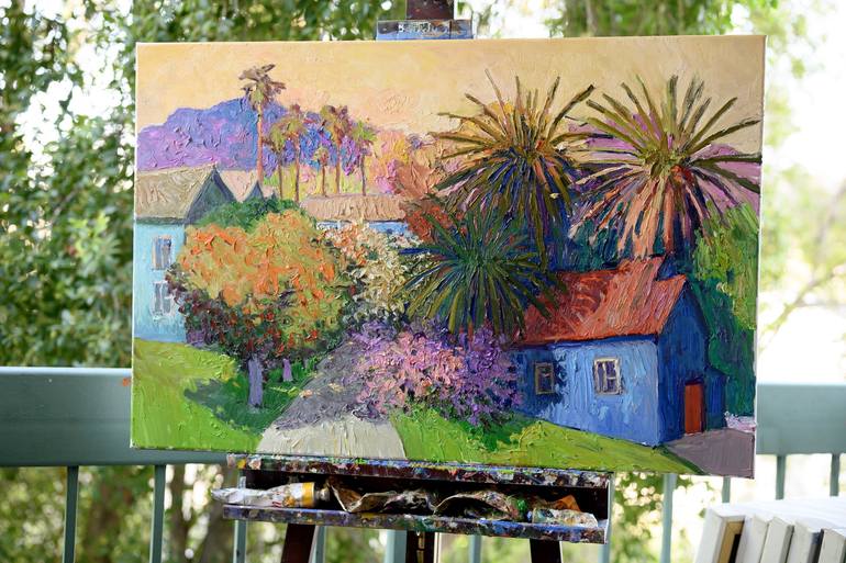 Original Impressionism Landscape Painting by Suren Nersisyan