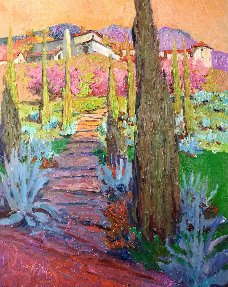 Print of Expressionism Landscape Paintings by Suren Nersisyan