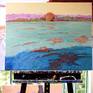 the artwork on the easel