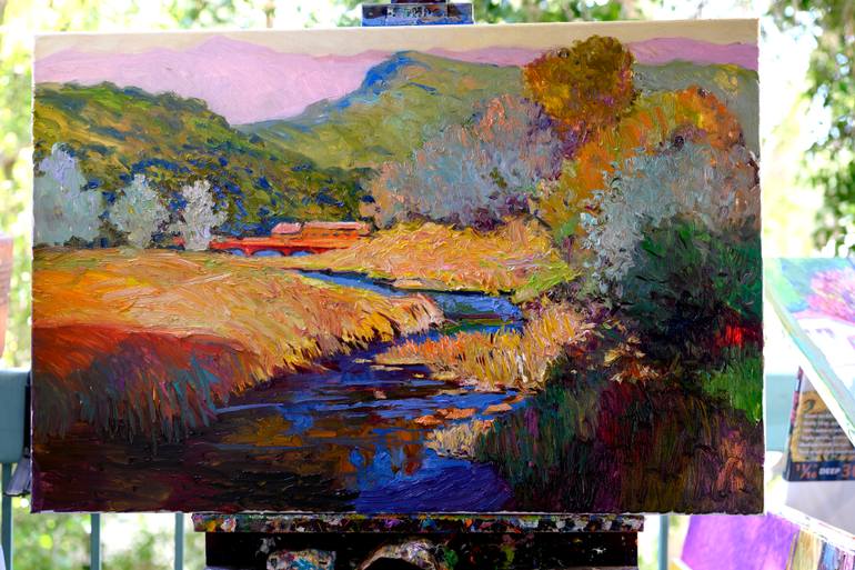 Original Expressionism Landscape Painting by Suren Nersisyan