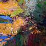 texture and close up detail from the painting