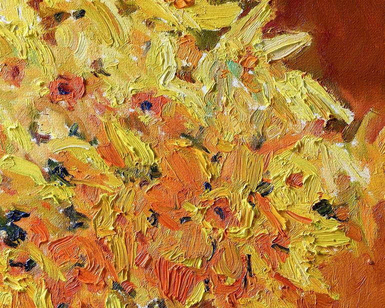 Original Impressionism Floral Painting by Suren Nersisyan