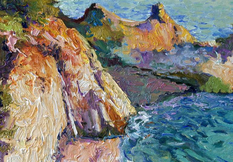 Original Impressionism Seascape Painting by Suren Nersisyan