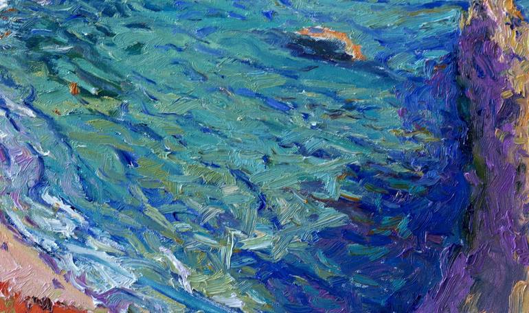 Original Impressionism Seascape Painting by Suren Nersisyan