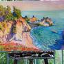 The artwork on the Easel in the Studio