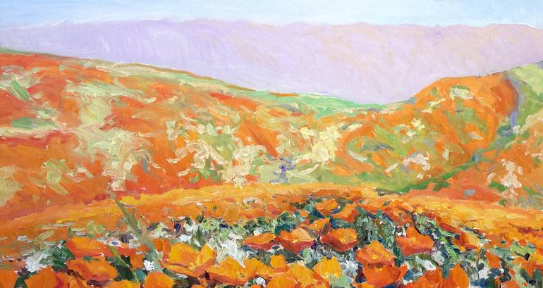 Original Impressionism Landscape Painting by Suren Nersisyan