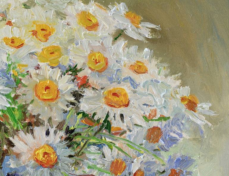 Original Impressionism Floral Painting by Suren Nersisyan