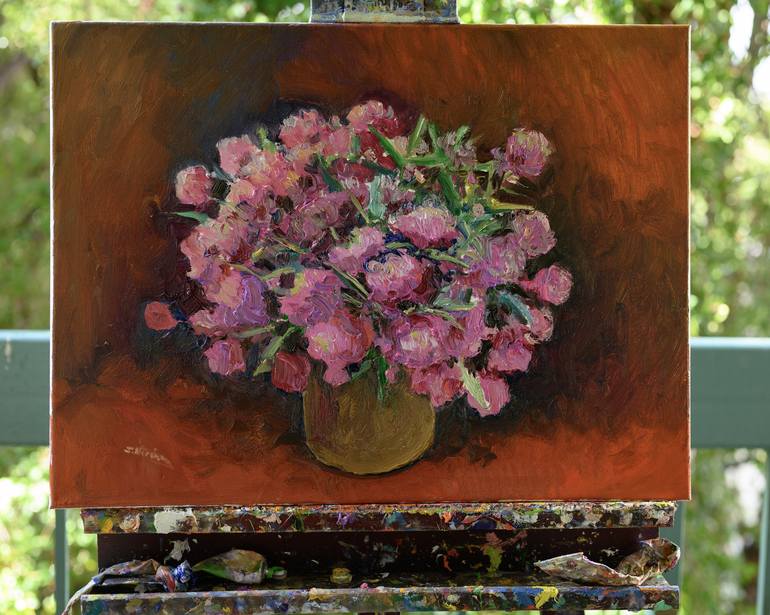 Original Impressionism Still Life Painting by Suren Nersisyan