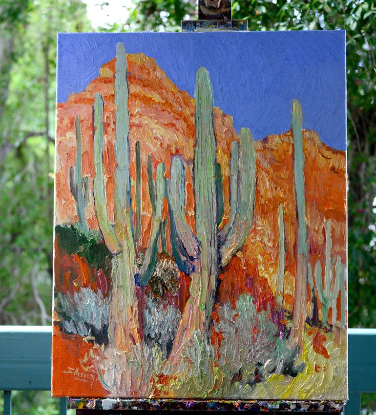 Original Expressionism Landscape Painting by Suren Nersisyan