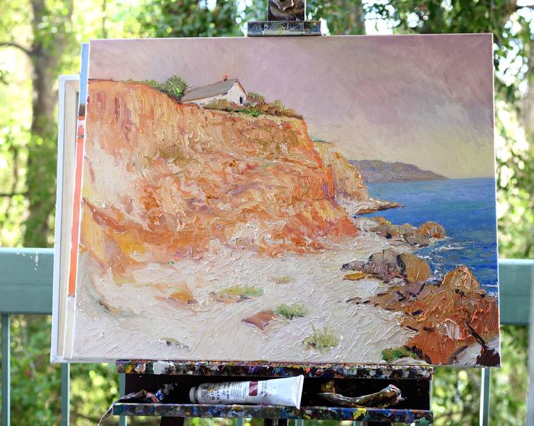 Original Impressionism Seascape Painting by Suren Nersisyan