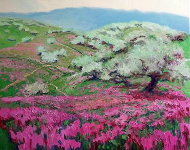 Blooming Green Hills, Californian Landscape thumb