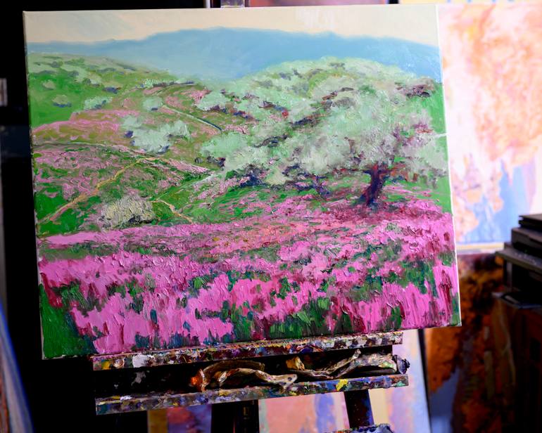 Original Expressionism Landscape Painting by Suren Nersisyan