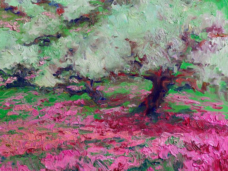 Original Expressionism Landscape Painting by Suren Nersisyan