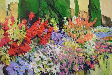 Original Impressionism Floral Paintings by Suren Nersisyan