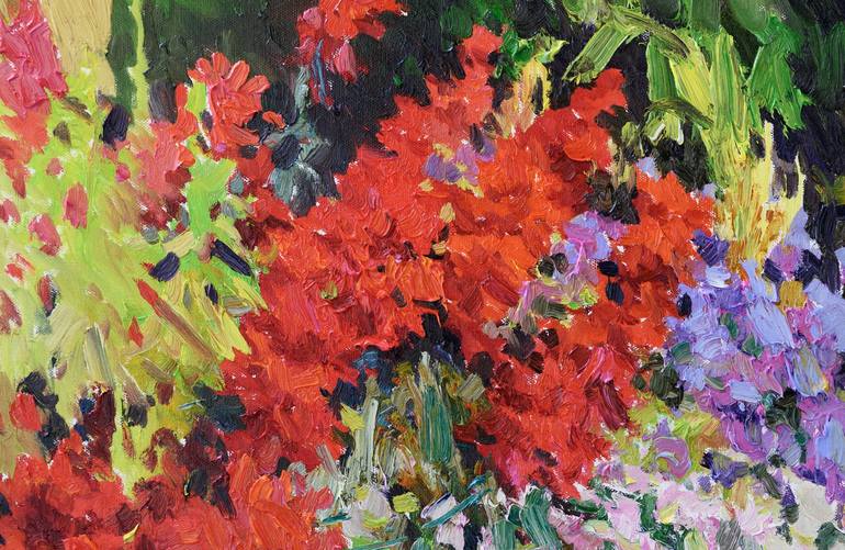 Original Floral Painting by Suren Nersisyan