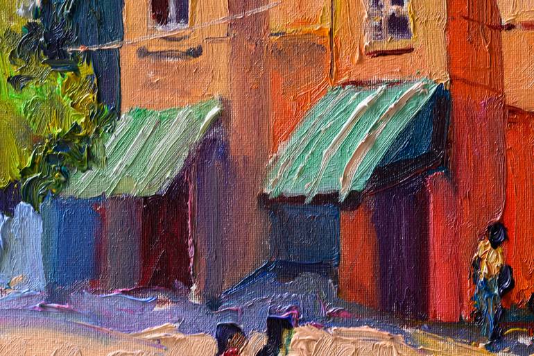 Original Expressionism Cities Painting by Suren Nersisyan