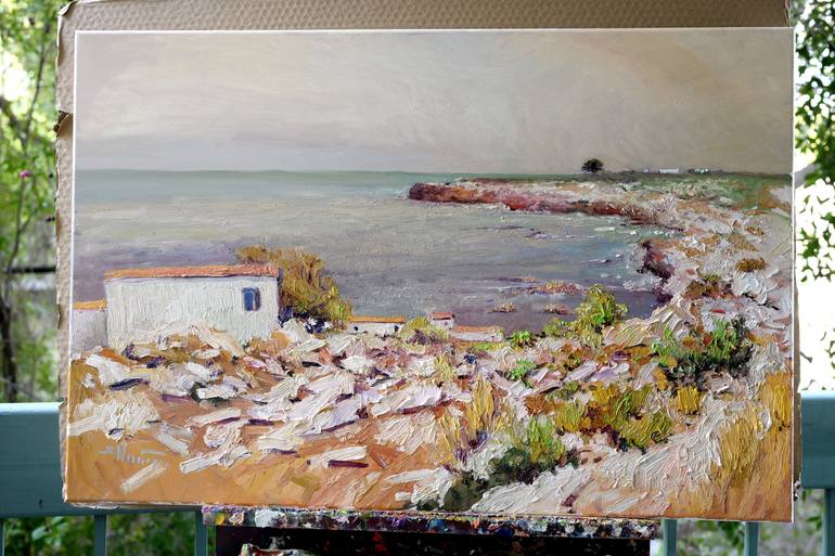 Original Impressionism Seascape Painting by Suren Nersisyan