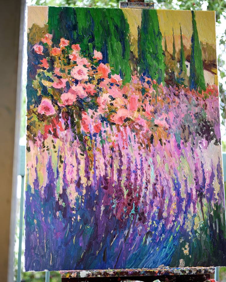 Original Floral Painting by Suren Nersisyan