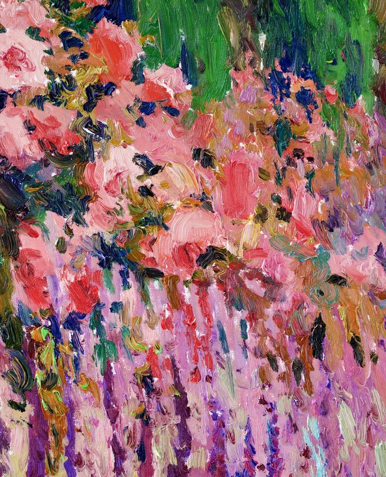 Original Impressionism Floral Painting by Suren Nersisyan