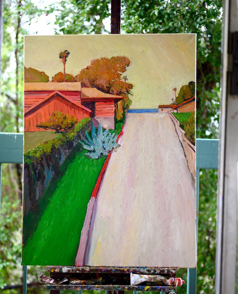 Original Impressionism Landscape Painting by Suren Nersisyan