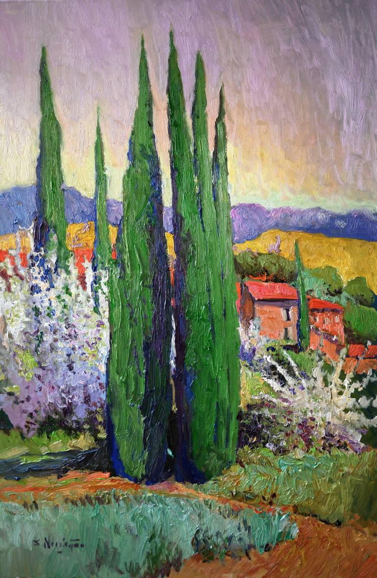 Print of Impressionism Landscape Paintings by Suren Nersisyan