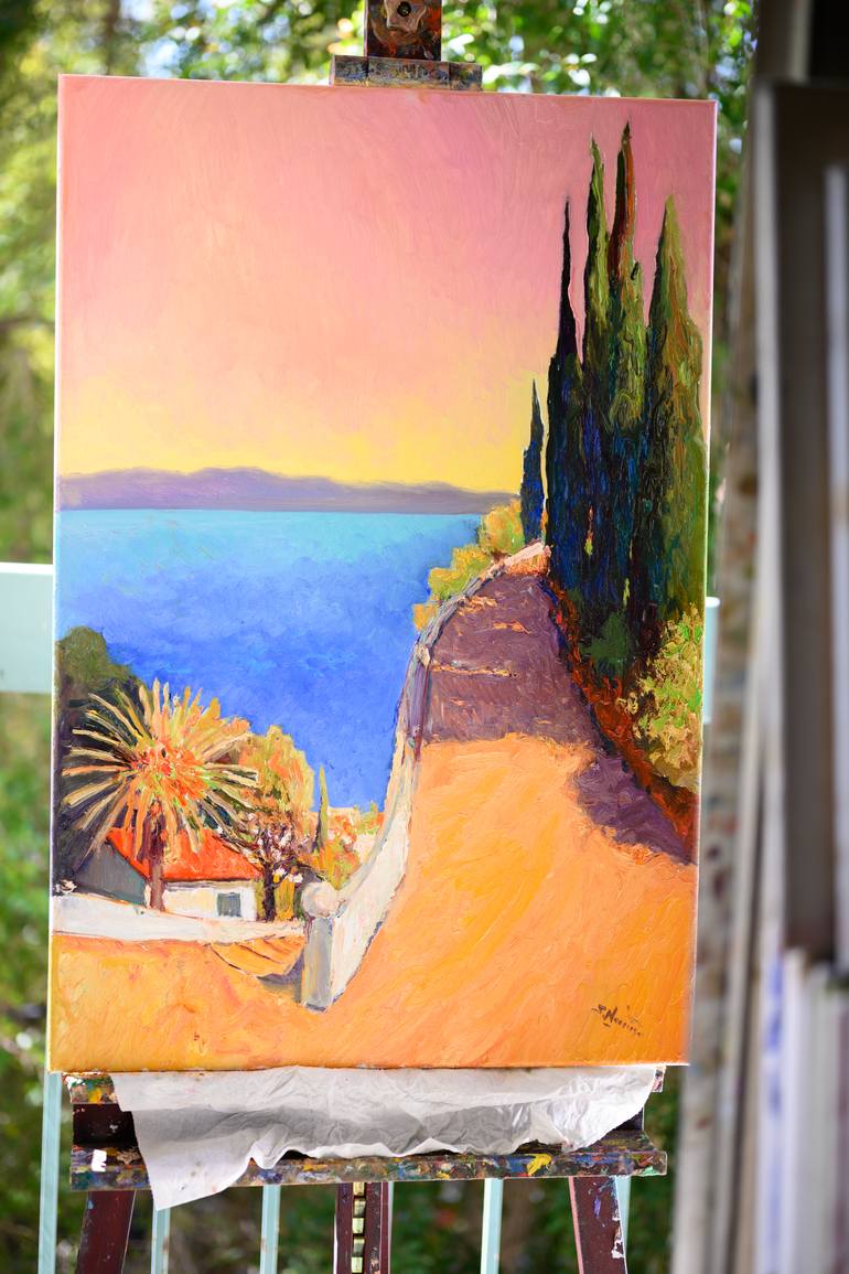 Original Expressionism Landscape Painting by Suren Nersisyan