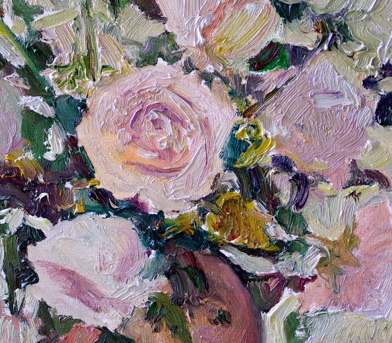 Original Expressionism Floral Painting by Suren Nersisyan