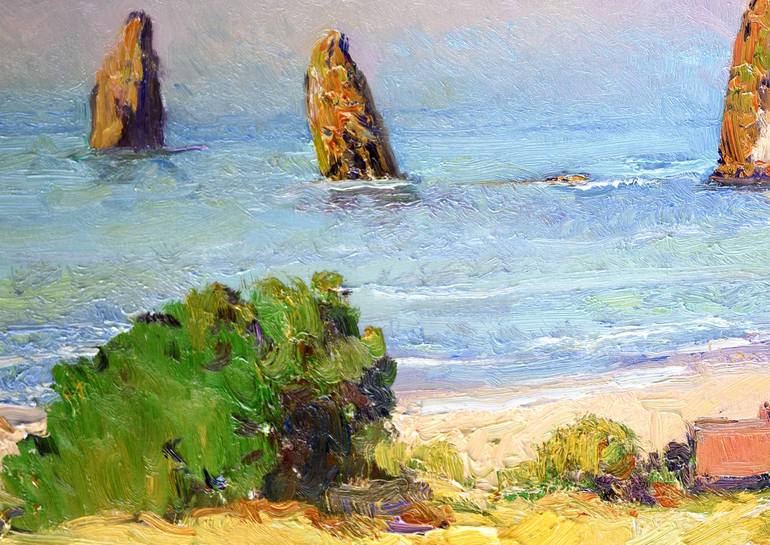 Original Impressionism Seascape Painting by Suren Nersisyan