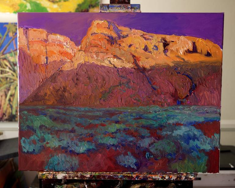 Original Post-impressionism Landscape Painting by Suren Nersisyan