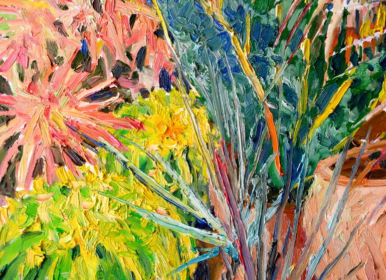 Original Expressionism Floral Painting by Suren Nersisyan